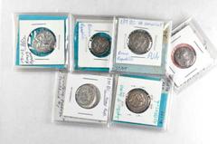 ROMAN REPUBLIC ROMAN REPUBLIC. Lot of (6) AR Denarius, Rome Mint, ca. 139-80 B.C. VERY FINE to EXTREMELY FINE. A pleasing grouping of Roman Republic AR Denarii, with four featuring the helmeted head o