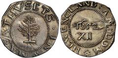 Pine Tree Shilling Iconic Mint State Noe-1 Pine Tree Shilling MS-62 (PCGS) 1652 Massachusetts Pine Tree shilling. Noe-1, Salmon 1-A, W-690. Rarity-2. Large Planchet. MS-62 (PCGS). 71 grains. The ultim