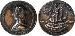 ITALY. Alessandro Tartagni, Jurist at Imola Bronze Medal, ND. Alessandro Tartagni (1421-77). VERY FINE. 83.9 mm; 211.9 gms. Hill & Pollard (Kress) 124; Hill 381c. Cast bronze medal originally from abo