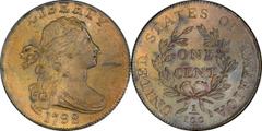 Draped Bust Cent 1798 Draped Bust Cent. Sheldon-179. Rarity-3. Style II Hair. MS-65+ BN (PCGS). CAC. A triumph of frost and originality, the Garrett 1798 S-179 has been blessed with one of the highest