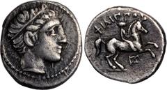 MACEDON. Kingdom of Macedon. Philip III, 323-317 B.C. AR 1/5 Tetradrachm (2.58 gms), Amphipolis Mint, Struck under Polyperchon, circa 318-317 B.C. EXTREMELY FINE. SNG ANS-650-7. Struck in the types of