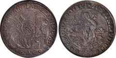 ITALY. Venice. Ducatone, ND (1752)-GAC. Francesco Loredan. NGC AU-58. Dav-1549; KM-612; Paolucci-29. The single second finest certified of the Doge on the NGC population report, only one finer (MS 63)