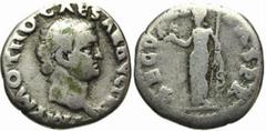 ANCIENT COINAGE-ROMAN EMPIRE OTHO, 69 A.D. AR Denarius (3.11 gms, Rome Mint, Feb-Mar 69 A.D.), RIC-10; RSC-15; S-2163. Bare head of Otho right./Securitas standing left. FINE/VERY GOOD. Estimate $200-$