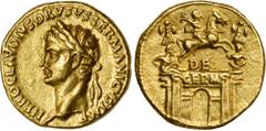Ancient Coins NERO CLAUDIUS DRUSUS (SON OF TIBERIUS AND FATHER OF CLAUDIUS, DIED 9 B.C.). AV Aureus (7.75 gms), Lugdunum Mint, struck under Claudius, A.D. 41-42. NGC Ch EF, Strike: 5/5 Surface: 4/5. R