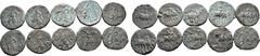 Greek Lot of 10 Kushan Empire Æ Tetradrachms. Lot sold as seen - no returns.