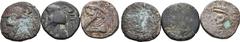 Greek Lot of 3 Kings of Elymais Æ Tetradrachms. Lot sold as seen - no returns.