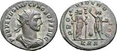 Probus Probus BI Antoninianus. Serdica, AD 276-277. PERPETVO IMP C PROBO P F AVG, radiate, draped and cuirassed bust to right / PROVIDEN DEOR, Providentia standing to right, holding ensigns, facing So