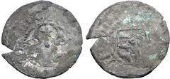 World Romania, Moldavia (Principality). Iliaș I and Ştefan II BI 1 ½ Groats. 1436-1442. [✠ ЄLIAS W]OIWODA ❀❀, facing bull's head; star above, rosette and crescent flanking / [✠ STEFANVS WOIWODA], shie