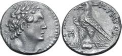 The Pavlos S. Pavlou Collection of Ptolemaic Coins Ptolemaic Kingdom of Egypt, Ptolemy VI Philometor AR Tetradrachm. First sole reign. Uncertain mint (Arados?), dated year 87 of an uncertain era = 176