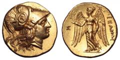 Ptolemaic Kingdom of Egypt. Ptolemy I Soter AV Stater. Ptolemaic Kingdom of Egypt. Ptolemy I Soter AV Stater. In the names and types of Alexander III. Sidon, circa 316-315 BC. Head of Athena right, we
