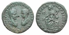 Macrinus and Diadumenian Æ 5 Assaria of Marcianopolis, Moesia Inferior. Macrinus and Diadumenian Æ 5 Assaria of Marcianopolis, Moesia Inferior. AD 217-218. Confronted busts of Macrinus and Diadumenian