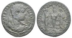 Gordian III Æ37 of Philadelphia, Lydia. Gordian III Æ37 of Philadelphia, Lydia. AD 238-244. Laureate, draped and cuirassed bust r. / Cult statue of Ephesian Artemis standing between the two Nemesis of