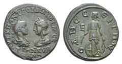Gordian III and Tranquillina Æ 5 Assaria of Odessus, Moesia Inferior. Gordian III and Tranquillina Æ 5 Assaria of Odessus, Moesia Inferior. AD 238-244. Confronted busts of Gordian on l., laureate, dra