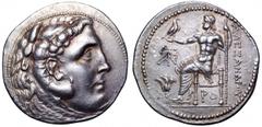 Kingdom of Macedon. Alexander III ‘the Great’ AR Tetradrachm. Kingdom of Macedon. Alexander III ‘the Great’ AR Tetradrachm. Rhodes, circa 205-190 BC. Obverse die signed by ‘Dan...’ Head of Herakles ri