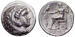Kingdom of Macedon. Philip III Arrhidaios AR Tetradrachm. Kingdom of Macedon. Philip III Arrhidaios AR Tetradrachm. Arados, circa 323-316 BC. Head of Herakles right, wearing lion skin headdress / Zeus