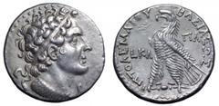Ptolemaic Kings of Egypt. Ptolemy VI Philometor AR Tetradrachm. Ptolemaic Kings of Egypt. Ptolemy VI Philometor AR Tetradrachm. Paphos, dated RY 21 (161-160 BC). Diademed head of Ptolemy I right, wear