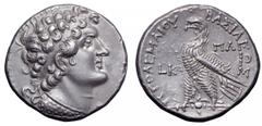 Ptolemaic Kings of Egypt. Ptolemy VI Philometor AR Tetradrachm. Ptolemaic Kings of Egypt. Ptolemy VI Philometor AR Tetradrachm. Second sole reign. Paphos, dated RY 22 (160-159 BC). Diademed head of Pt