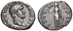 Otho AR Denarius. Otho AR Denarius. Rome, AD 69. IMP M OTHO CAESAR AVG TR P, bare head right / SECVRITAS P R, Securitas draped, standing left, holding wreath and sceptre. RIC 8. 3.32g, 19mm, 6h. Very 
