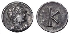 Foundation of Constantinople Commemorative AR 1/3 Siliqua. Foundation of Constantinople Commemorative AR 1/3 Siliqua. Constantinopole, AD 330. Pearl-diademed and draped female bust of Helena right, we