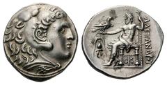Kingdom of Macedon. Alexander III 'the Great' AR Tetradrachm.Kingdom of Macedon. Alexander III 'the Great' AR Tetradrachm. Pella, circa 275-271 BC. Struck under Antigonos II Gonatas. Head of Herakles 