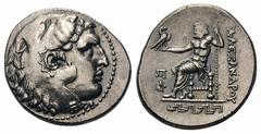 Kingdom of Macedon. Alexander III 'the Great' AR Tetradrachm.Kingdom of Macedon. Alexander III 'the Great' AR Tetradrachm. Magnesia ad Maeandrum, 210-190 BC. Posthumous issue. Head of Herakles right, 