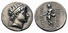 Seleukid Kings of Syria. Seleukos II Kallinikos AR Tetradrachm.Seleukid Kings of Syria. Seleukos II Kallinikos AR Tetradrachm. Teos(?), circa 246-225 BC. Diademed head right, wearing long sideburn / A