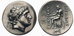 Seleukid Kings of Syria. Antiochos Hierax AR Tetradrachm.Seleukid Kings of Syria. Antiochos Hierax AR Tetradrachm. Alexandria, circa 241-228 BC. Youthful head of Antiochos I right, wearing winged diad