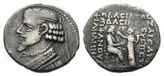 Kings of Parthia. Phraatakes AR Tetradrachm.Kings of Parthia. Phraatakes AR Tetradrachm. Circa 2 BC-AD 4. Dated Gorpiaios SE 310 (August 2 BC). Diademed and draped bust left, wart on forehead, wearing
