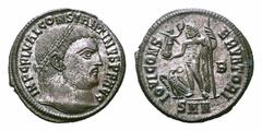 Constantine I Æ Follis. Constantine I Æ Follis. Nicomedia, AD 313-317. Laureate head right / Jupiter standing left, holding Victory and sceptre; eagle at feet to left; B//SMN. RIC VII 14. 3.11g, 20mm,