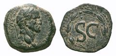 Galba Æ22 Semis of Antioch, Seleucis and Pieria. Galba Æ22 Semis of Antioch, Seleucis and Pieria. AD 68-69. Laureate head right / SC within laurel wreath. McAlee 313b; RPC 4315. 5.55g, 22mm, 12h. Very
