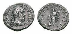 Macrinus AR Denarius. Macrinus AR Denarius. Rome AD 218. Laureate and draped bust right / Annona standing left, holding grain ears over modius and cornucopia. RIC IV 26; Clay Issue 3; RSC 47a (Antioch