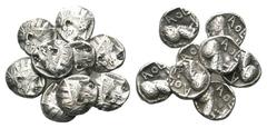 9 X AR Drachms. 18 X AR Tetradrachms. Good Fine. Lot sold as seen - no returns.