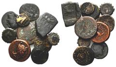 Mixed bronze lot from the Seleukid Kingdom (Demetrios I), (Antiochos IV Epiphanes), the Baktrian Kingdom (Agathokles), Ptolemy III of Egypt, the Hithynian Kingdom (Prusias II), Kromna, Pontus and Lysi