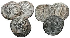3 X AR Tetradrachms. Lot sold as is - no returns.