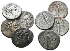 4 X AR Tetradrachms. Lot sold as is - no returns.