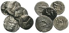 5 X AR Tetradrachms. Lot sold as is - no returns.