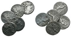 5 X AR Tetradrachms. Lot sold as is - no returns.