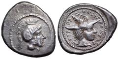 Dynasts of Lycia, Vekhssere II and Ddimi AR Stater. Patara, circa 400-390 BC. Head of Athena right, wearing decorated Attic crested helmet / UKHSSER DDIMI PTTR-RA (in Lycian), head of Hermes right, we