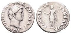 Otho AR Denarius. Rome, AD 69. IMP M OTHO CAESAR AVG TR P, bare head right / PAX ORBIS TERRARVM, Pax standing left with branch and caduceus. RIC 4; RSC 3; BMC 3. 3.27g, 19mm, 8h. Very Fine.