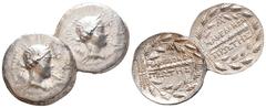 Lot of 2 AR Tetradrachms. Lot sold as is - no returns.