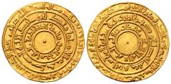 Fatimid, al-Mu´izz Ma´add (AH341-365/AD 953-975), AV Dinar. AH 343, al-Mansuriya mint. Nicol´s type A,391. 4.16g, 22mm, 4h. Extremely Fine. Rare in this condition.