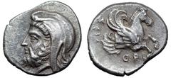Ionia, Achaemenid Period AR Tetrobol. Spithridates, Satrap of Lydia and Ionia, under Darius III. 335-334 BC. Head of satrap left, wearing Persian headdress / Forepart of Pegasos right, ΣΠI - ΘPI behin