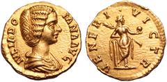 Roman Imperial Julia Domna AV Aureus. Rome, AD 193-196. IVLIA DOMNA AVG, draped bust right, with hair in six waves and bound up at the back / VENERI VICTR, Venus standing right, seen from behind, half