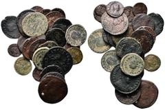 Lot of 25 Late Roman Imperial Ӕ Coins. Including: Julian, Magnentius, Jovian, Gratian, Magnus Maximus, Arcadius, Valens, Valentinian II, Theodosius I, Honorius. Lot sold as seen - no returns.