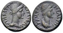 Greek Lydia, Hermocapelia Æ16. Pseudo-autonomous issue, circa AD 100-150. ΙЄΡΑ СVΝΚΛΗΤΟС, draped bust of the Senate right / ЄΡΜΟΚΑΠΗΛΙΤΩΝ, turreted and draped bust of Roma right. RPC 1878; BMC 7-10. 3