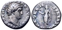 Roman Imperial Otho AR Denarius. Rome, 15 January - 8 March AD 69. IMP OTHO CAESAR AVG [TR P], bare head right / PAX ORBIS TERRARVM, Pax standing left, holding branch and caduceus. BMC 3 corr. (same o