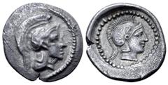 Greek Dynasts of Lycia, Kherei AR Hemidrachm. Tlos(?), circa 440-410 BC. Head of Athena right, wearing crested Attic helmet / Head of Athena right, wearing crested Attic helmet with raised cheek guard
