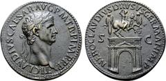 Paduans & Copies Claudius I Æ Cast Paduan Medallion. After Giovanni Cavino (1500-1570), circa 1600-1900. TI CLAVDIVS CAESAR AVG P M TR P IMP P P, laureate head right / NERO CLAVDIVS DRVSVS GERMAN IMP,