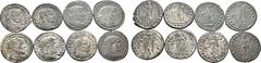 Large Lots Lot of 8 Roman Imperial Æ Nummi, inventory of Roma Numismatics Ltd., ex E-Sale 15. 1) Diocletian Silvered Æ Follis. Heraclea, AD 297-298. IMP C C VAL DIOCLETIANVS P F AVG, laureate head rig