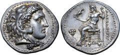 Greek Ptolemaic Kingdom of Egypt, Ptolemy I, as satrap, AR Tetradrachm. Memphis, circa 323 BC. In the name and types of Alexander III of Macedon. Head of Herakles right, wearing lion skin headdress / 
